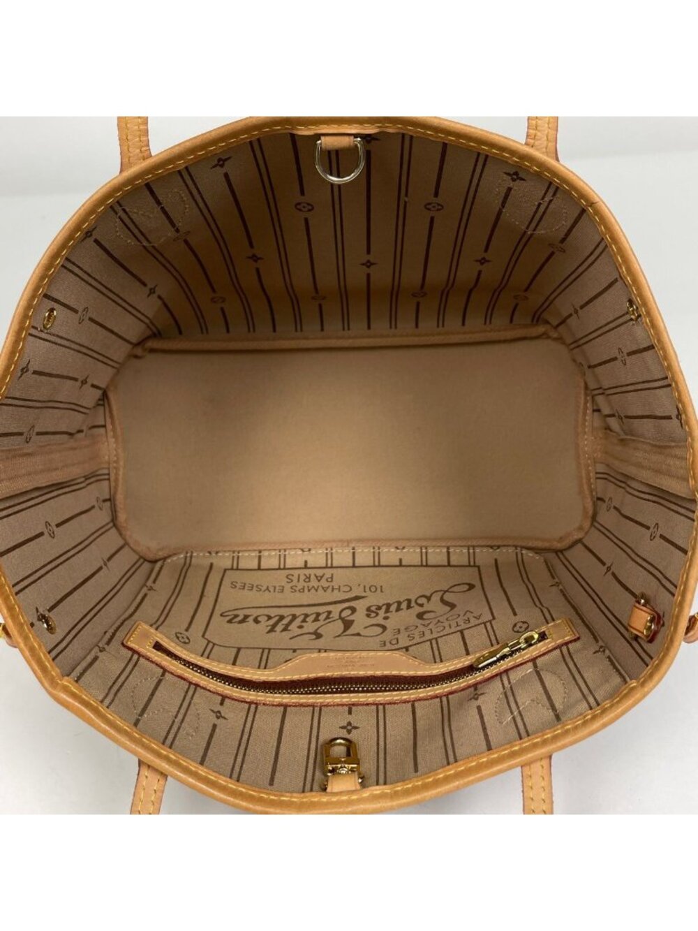 Louis Vuitton Neverfull PM Tote Monogram Brown Beige - Picture 8 of 8